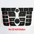 Black Radio Audio Button Decal Sticker for Buick Verano, Encore (2012-2015)