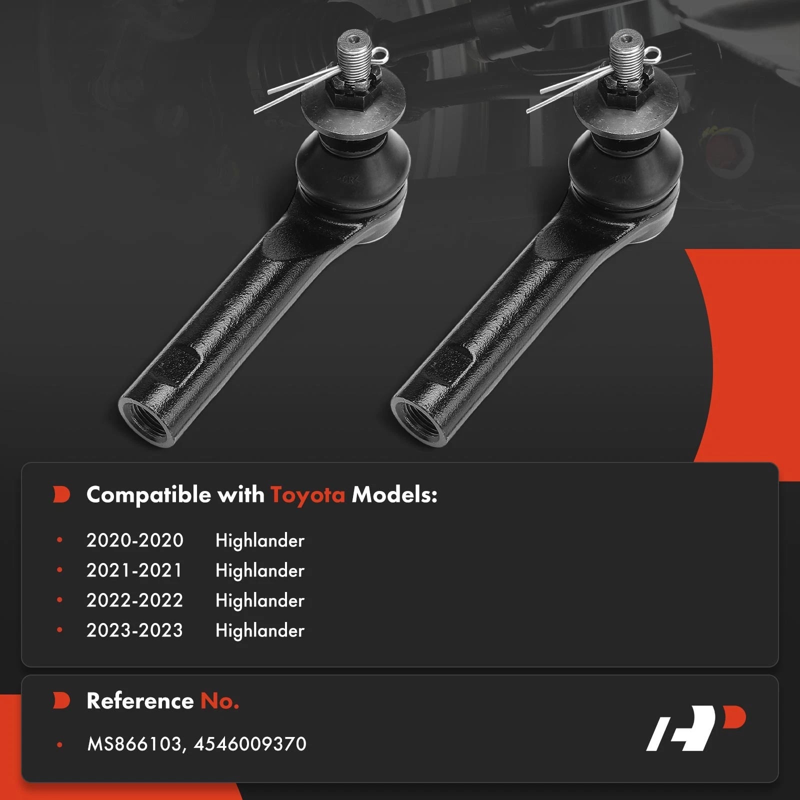 Outer Tie Rod End for Toyota Highlander (2020-2023)