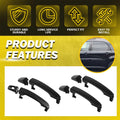Set of 4 Door Handles for Chevy Equinox (2005–2009) LH+RH