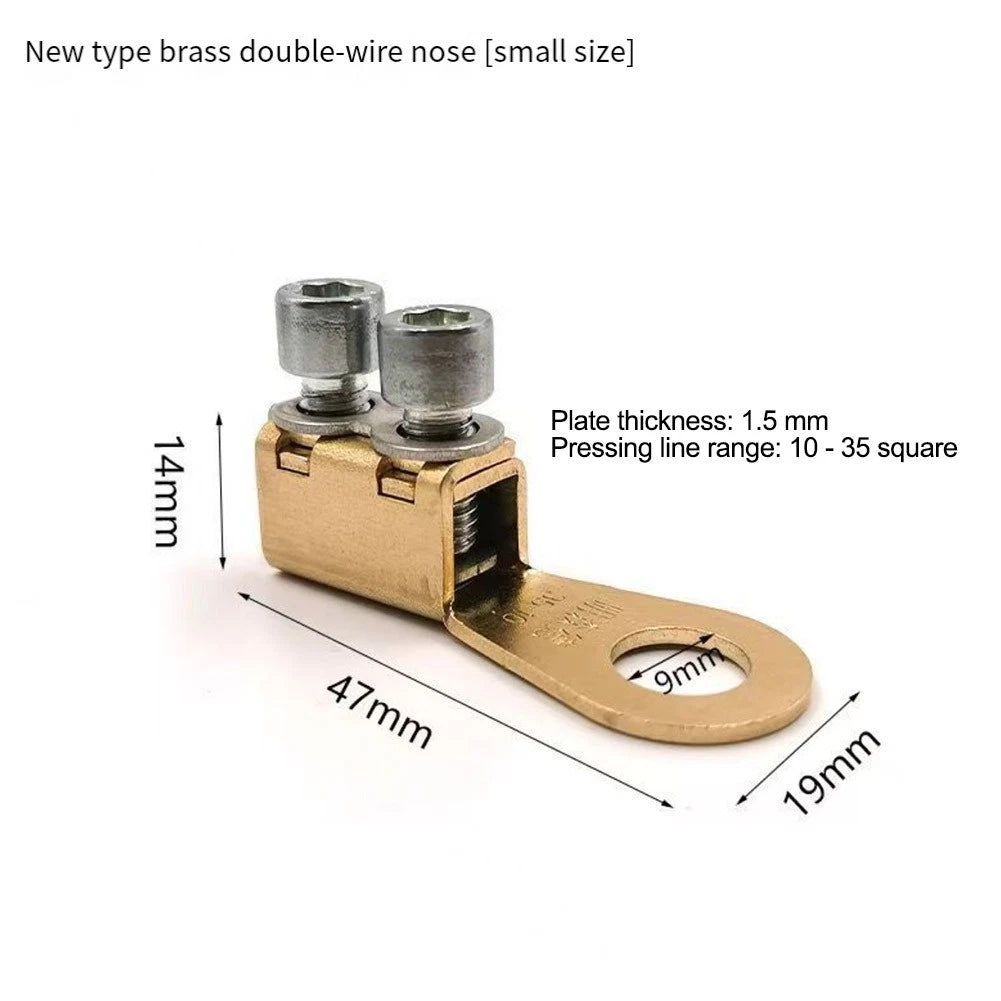 Brass Car Terminal Block Connector with Wrench for Universal Fit