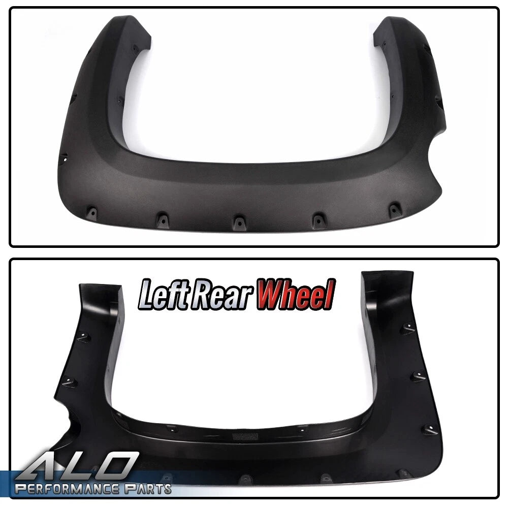 Set of 4 Pocket Rivet Style Fender Flares for Silverado 1500