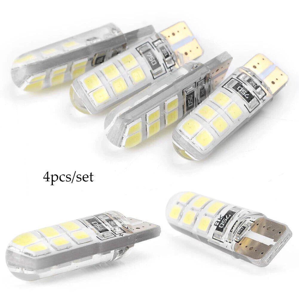 4 x T10 12SMD LED Bulbs for Car Tail Light Backup Lights