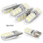 4 x T10 12SMD LED Bulbs for Car Tail Light Backup Lights