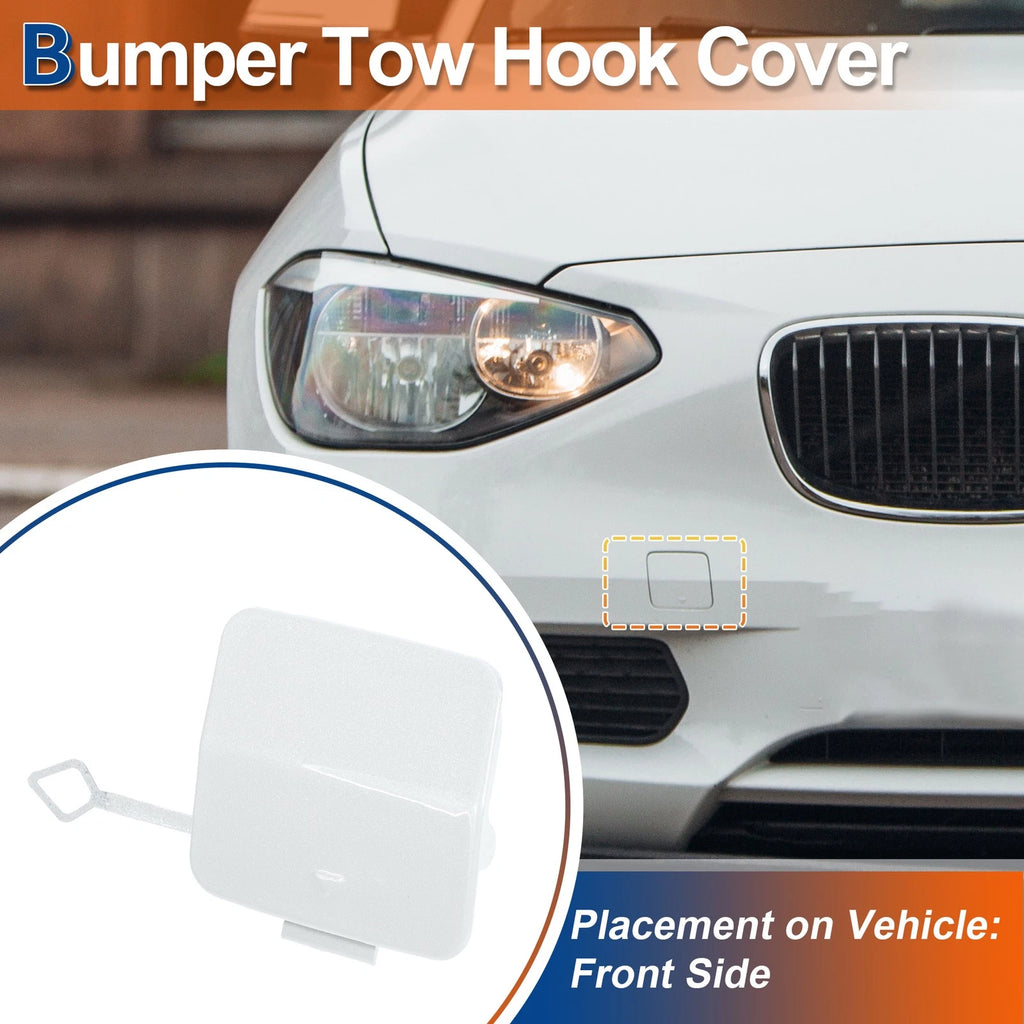 Tow Hook Cover for BMW 1 Series (2012–2019) No. 51117292947 Mineral White