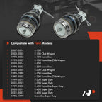 Set of 4 Front Upper & Lower Ball Joints for Ford E-150 E-250 (1992-2014)