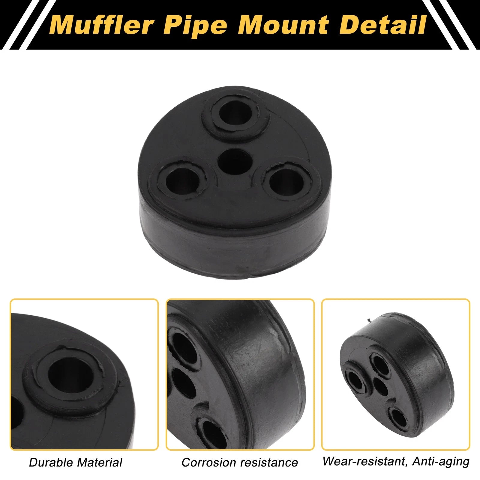 Muffler Exhaust Hanger for Toyota 4Runner (1985–1993) No. 35111 Black 1 Pc