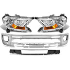 Chrome Amber Headlights for Ford Ranger XL XLT (2019–2023)