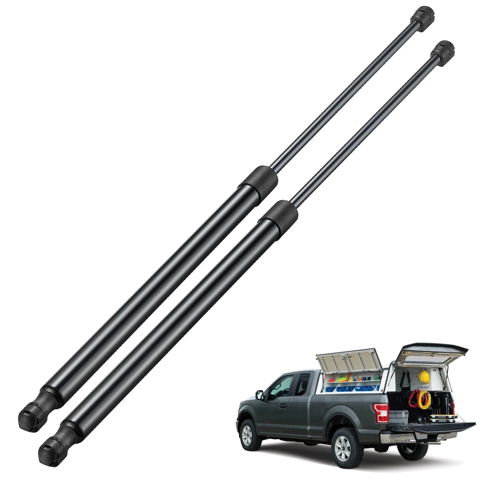 27" Lift Supports for Ford Floor Hatch Tonneau Cover Trap Door (40–40LB, 2015–2018)