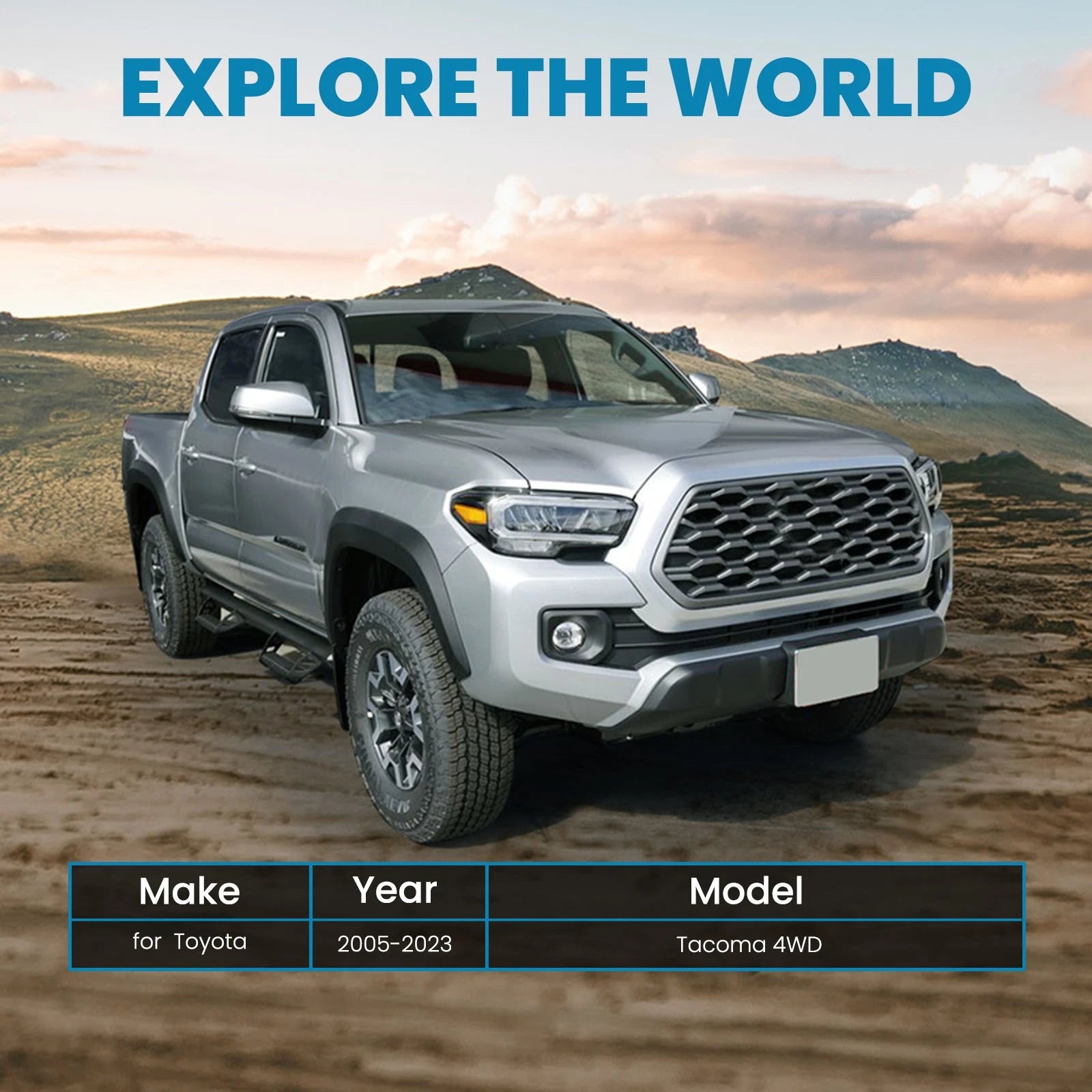 3.5" Suspension Lift Kit with Control Arms for Toyota Tacoma 4WD (2005–2023)