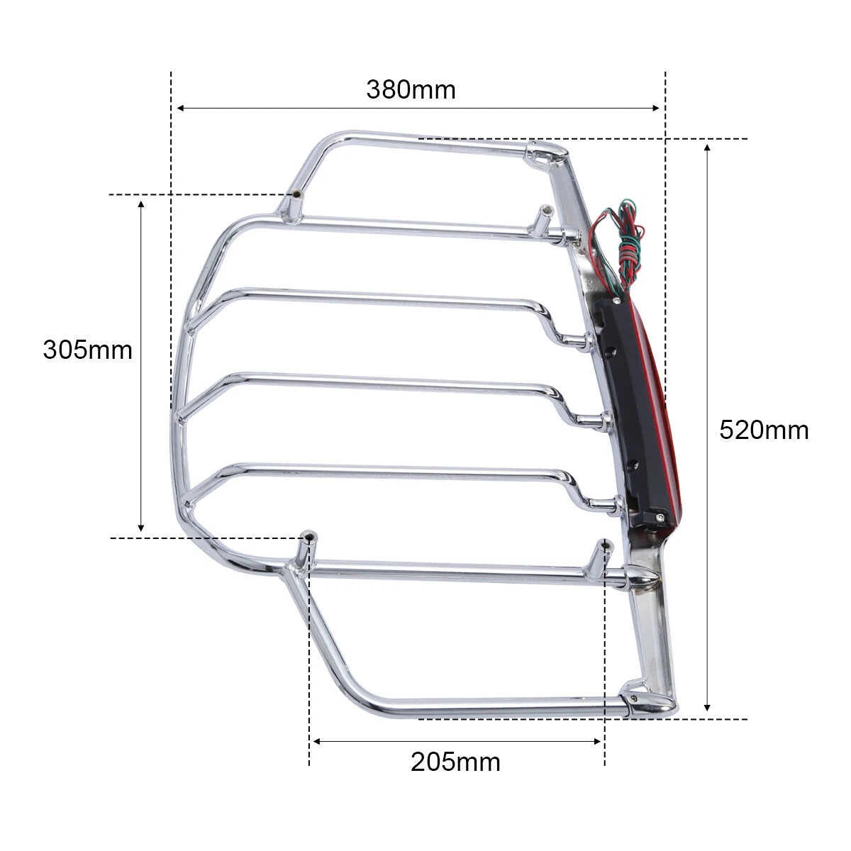 Chrome Trunk Luggage Rack for Harley Electra Glide (1993–2013)