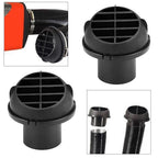 Set of 2 Adjustable Warm Air Outlet Vents for Heating Needs