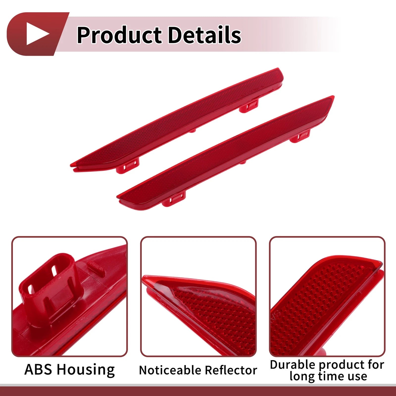 1 Pair Rear Bumper Reflectors for Honda Odyssey (No. 33505TK8A01)