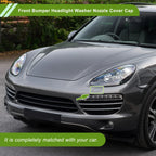 Washer Nozzle Cover for Porsche Cayenne 92A (2011-2018) - Silver Tone