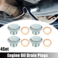 Set of 4 M14x1.5 Oil Drain Plug with Washer 94027565 for Buick 