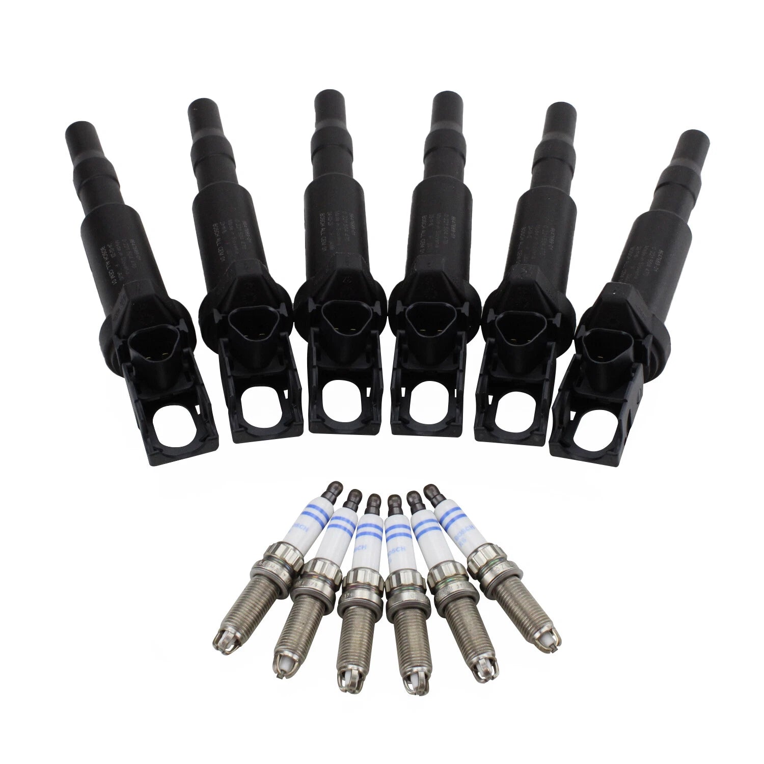 Ignition Coils & Spark Plugs Kit for BMW E82 135i 335i (Bosch)
