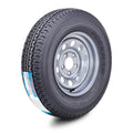 ROCKMAN ST185/80R13 Trailer Tire 8-Ply D 99M 5x4.5 Silver Mod Rim