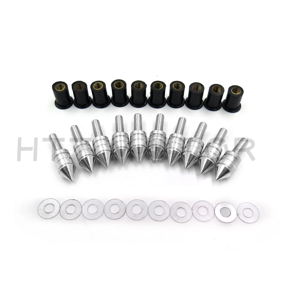 10X Windshield Bolts Screw Kit for Honda Suzuki Yamaha Kawasaki