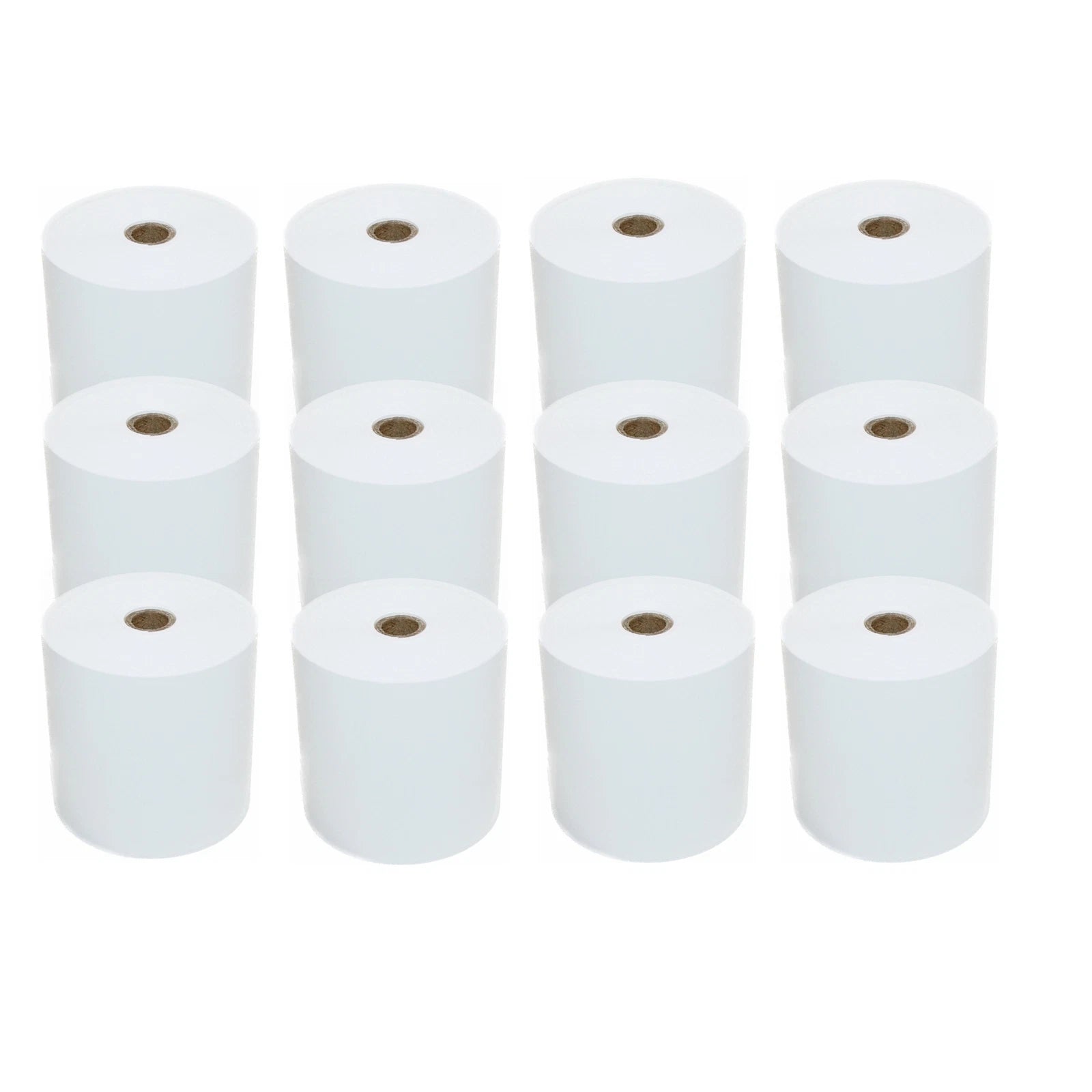 Set of 12 Thermal Paper Rolls for POS Cash Register (80x80mm)