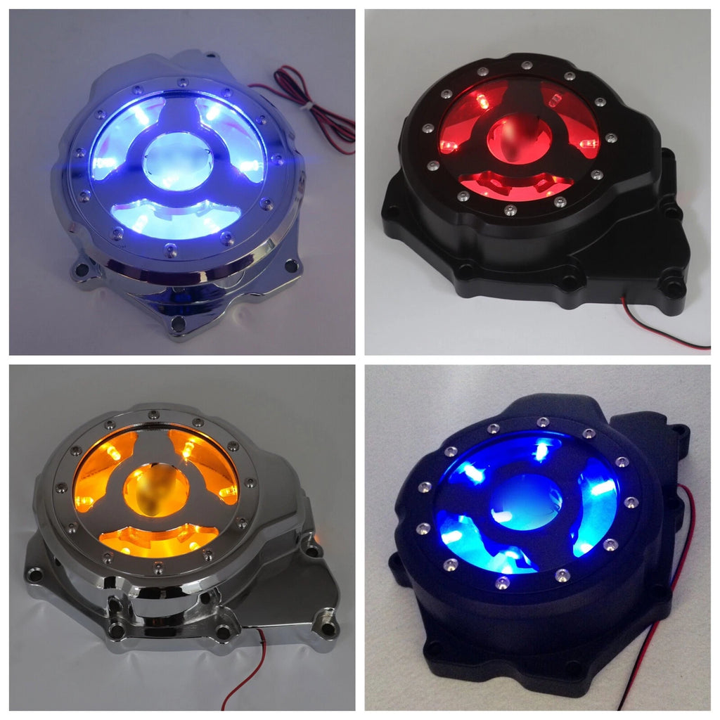 Left Engine Stator Cover for Yamaha YZF R6 (2006–2021) w/ LED
