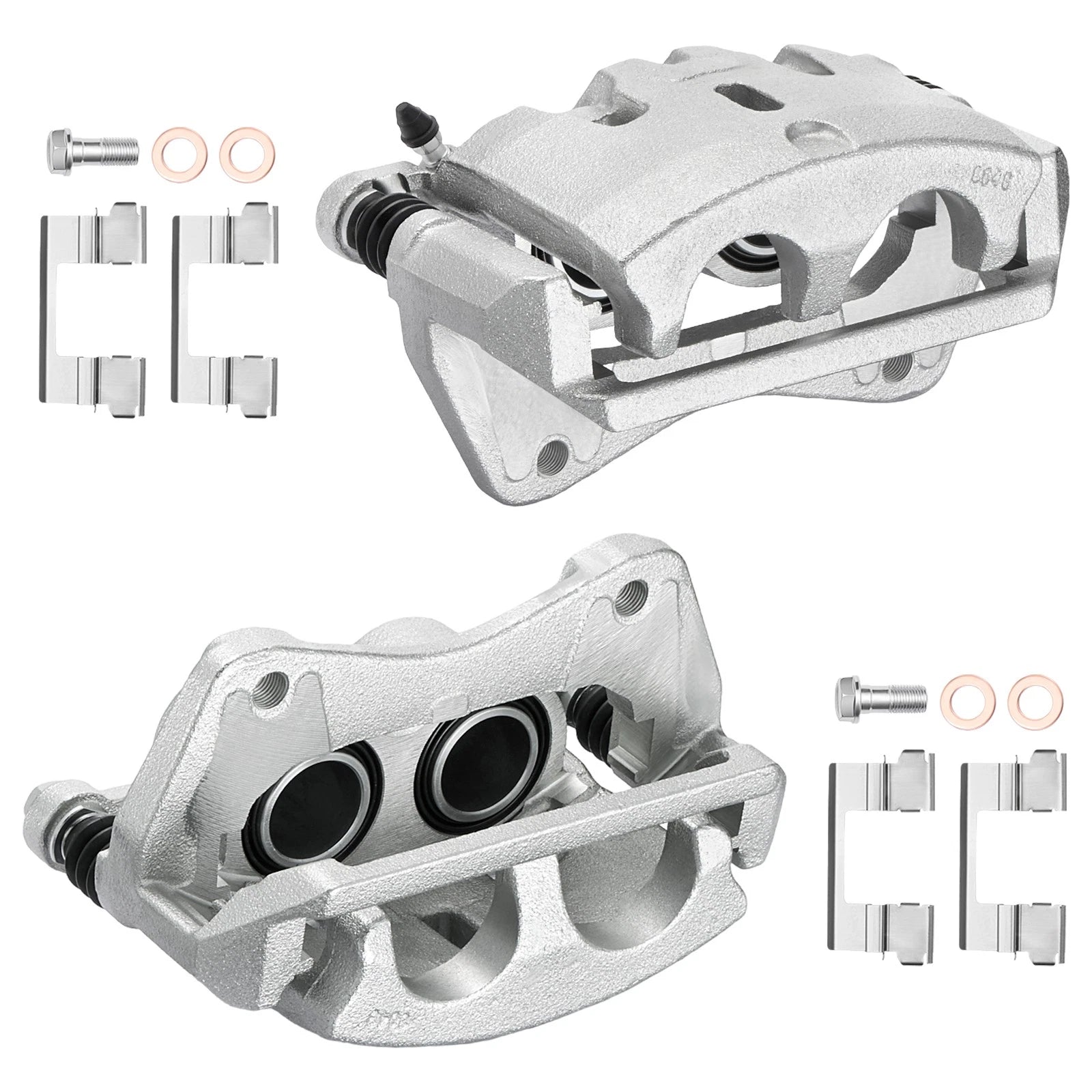Front Brake Calipers Assembly with Brackets for Honda Pilot (2009–2015)