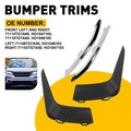 Set of 4 Bumper Molding Trims Black Chrome for Honda Pilot (2019–2022)