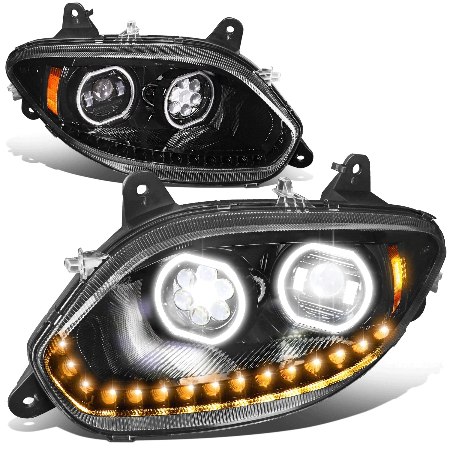 Sequential LED Signal Projector Headlight Lamps for International LT LT625 (2017–2021)