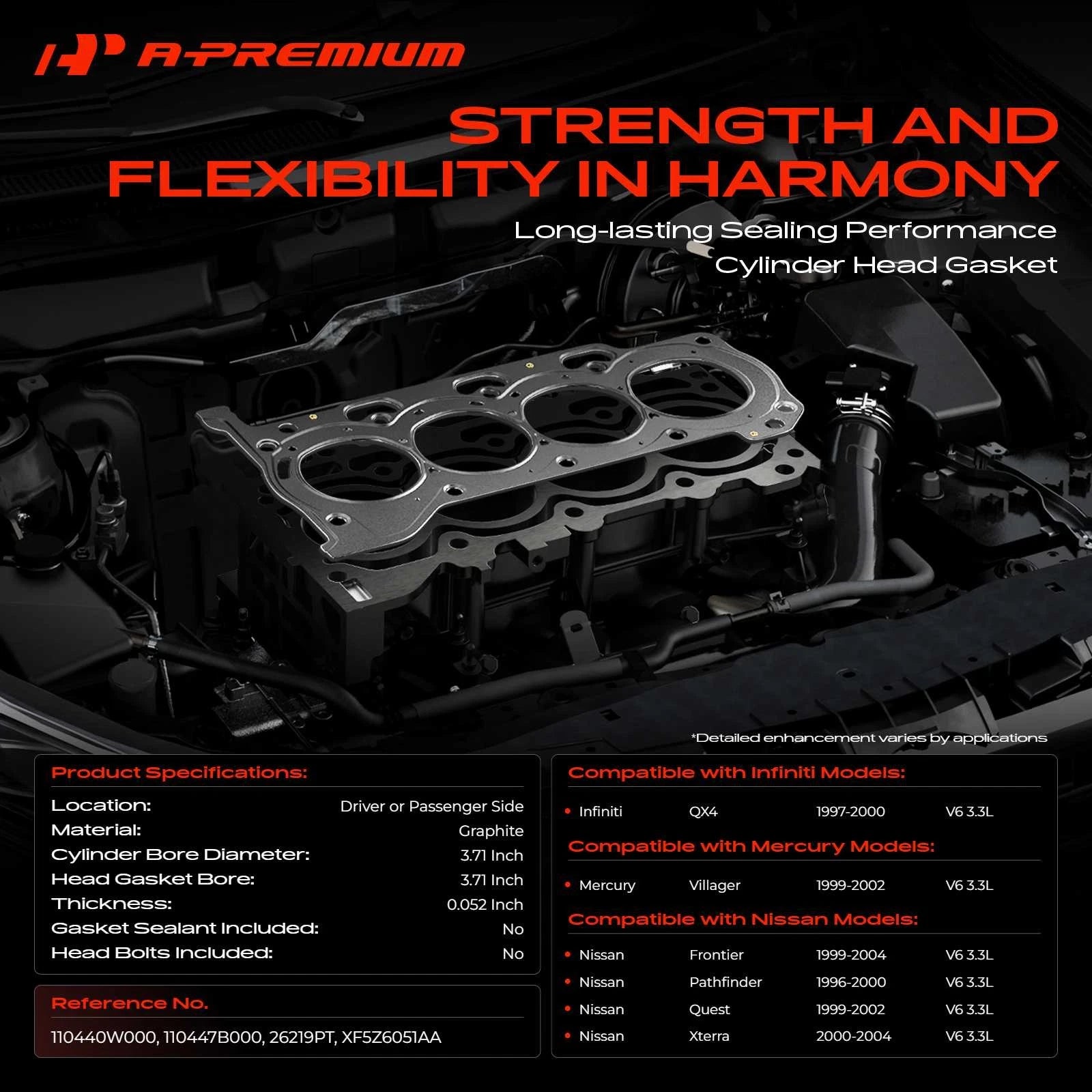 Cylinder Head Gasket for Nissan Frontier, Pathfinder (1999-2004)