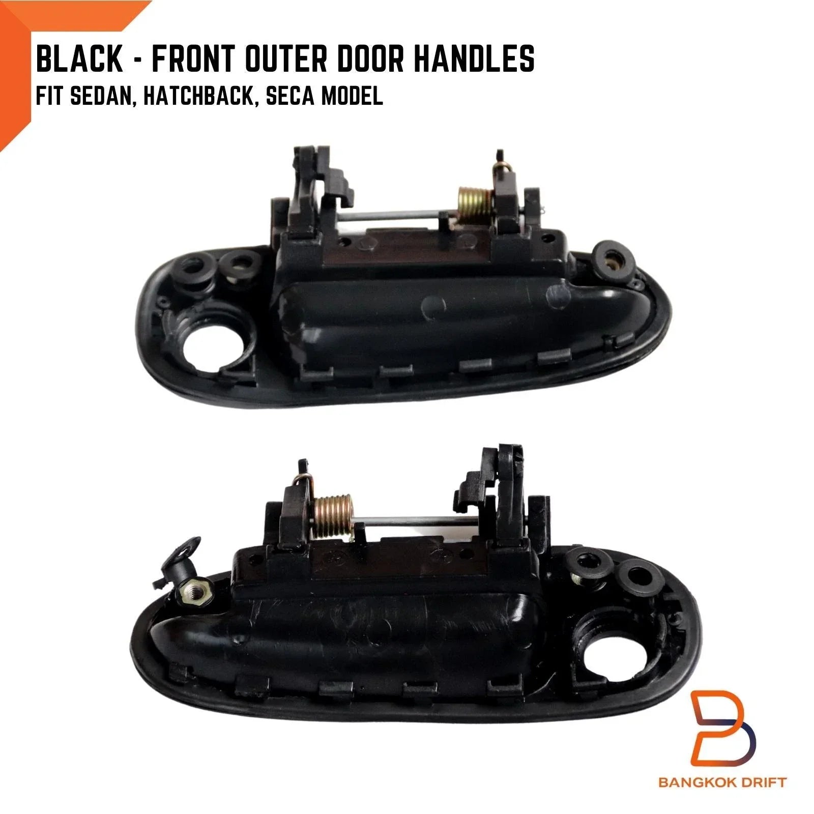 Black Front Outer Door Handles  for Toyota Corolla AE100 AE101 AE102 (92-98)