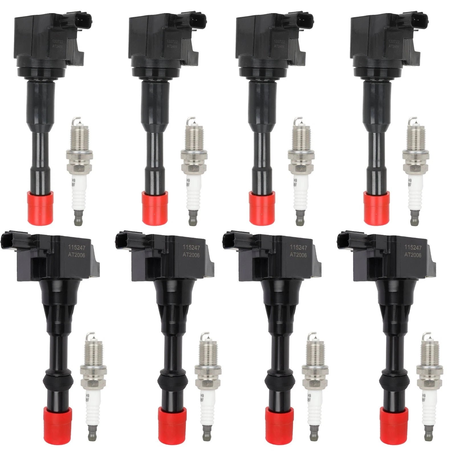 Set of 8 Ignition Coils & 8 Spark Plugs for Honda Civic L4 1.3L (2003–2005)