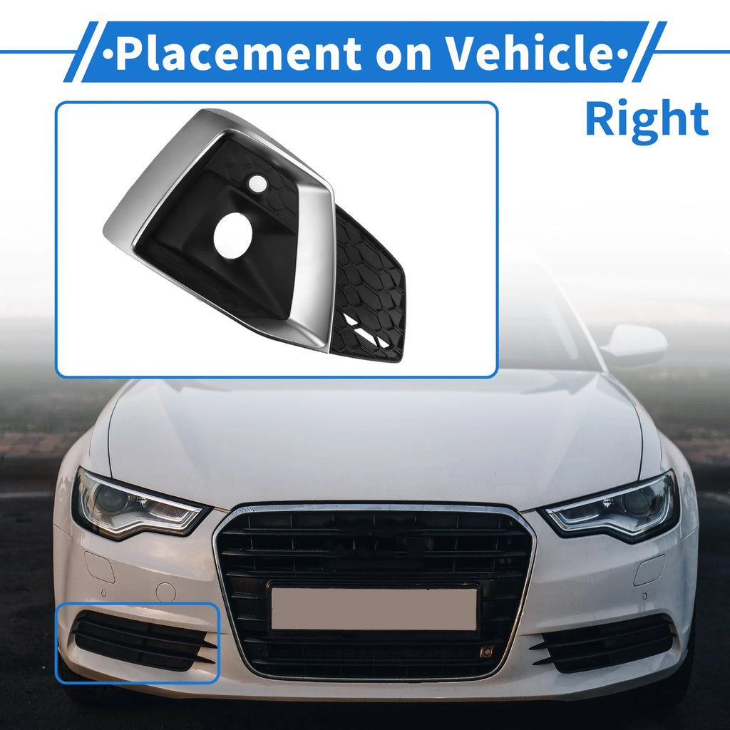 Front Right Fog Light Grill for Audi A5 (2021–2023) No. 8W6807682T3Q7 ABS