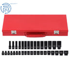 35pcs 1/2" Deep Impact Socket Set for Metric Vehicles (8-32mm)