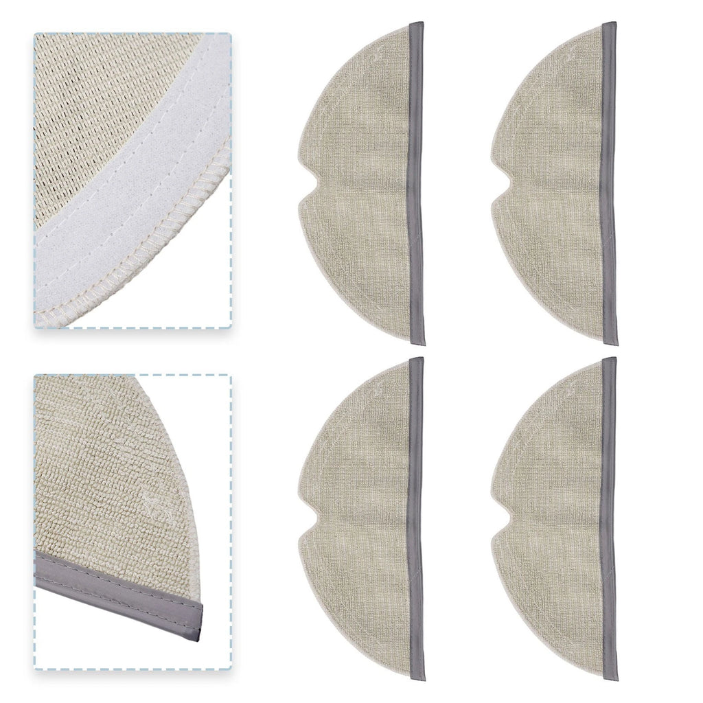 Replacement Micropads for Q8 MAX MAX Plus Robot Vacuum Cleaner (Set of 4)