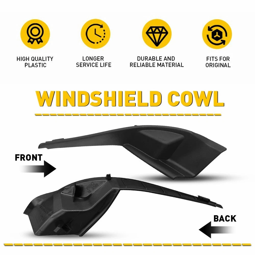 Set of 2 Windshield Wiper Cowl Grille Panels for Subaru Forester (2014–2018)