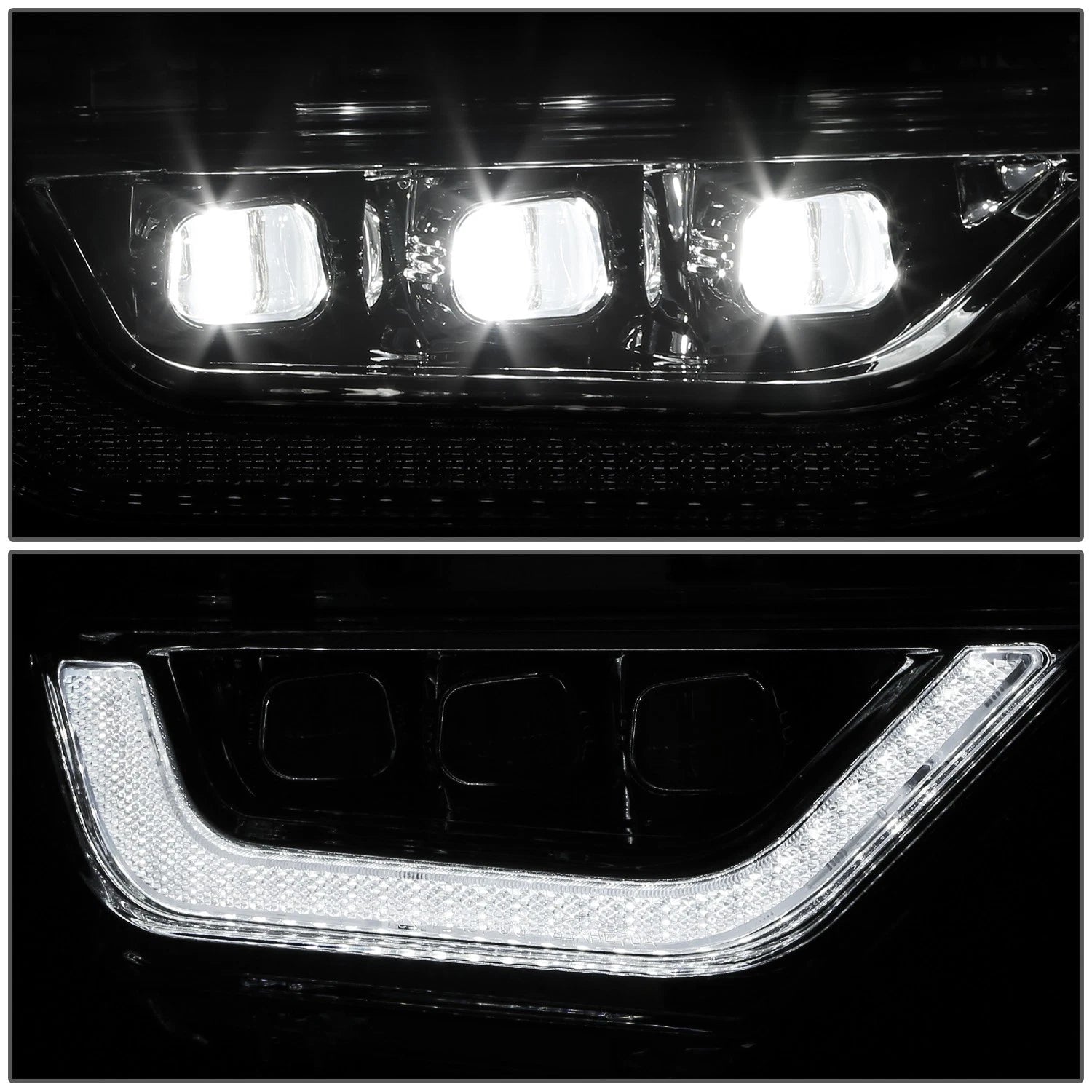 Chrome Clear LED Projector Fog Lights for F-150 (2021–2023)