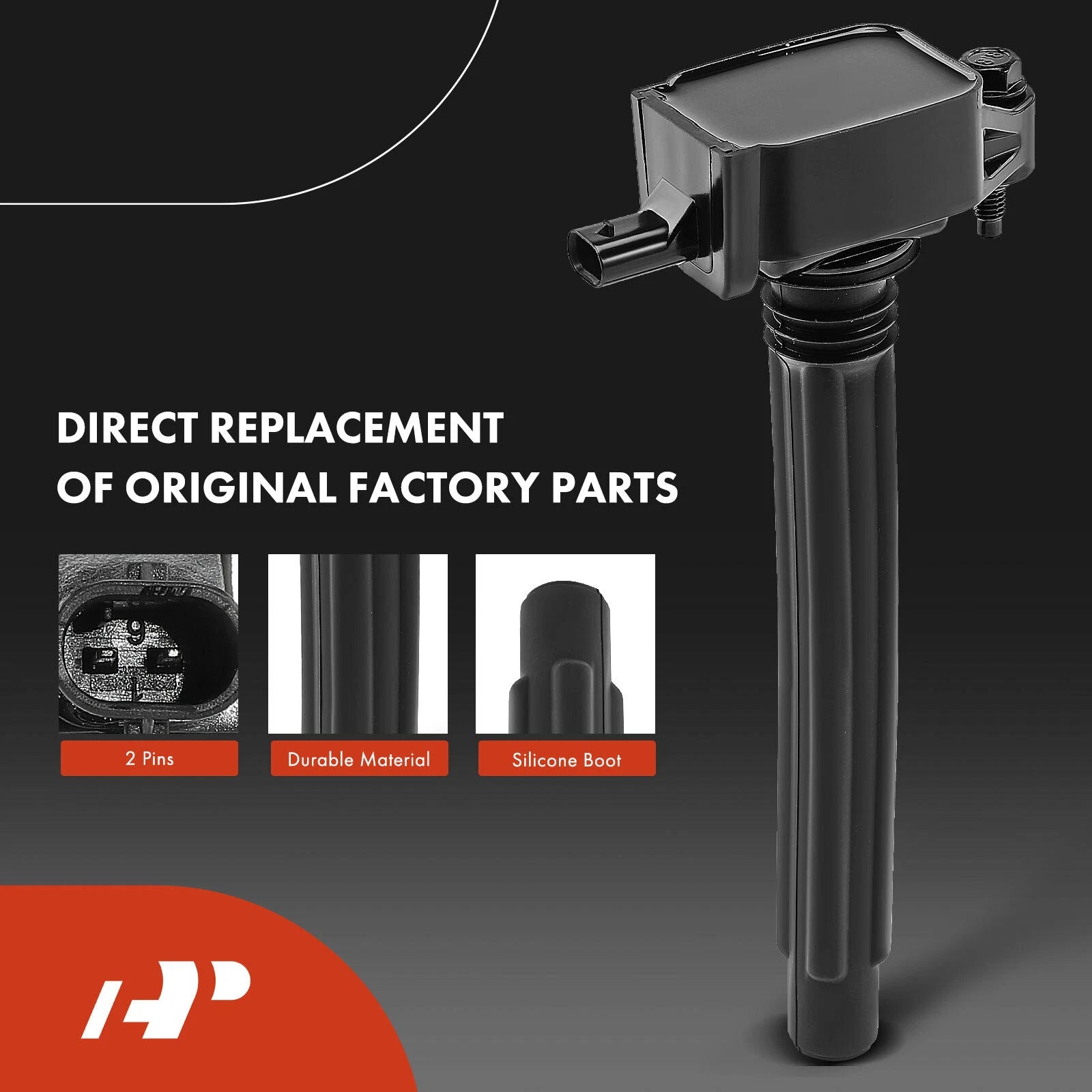 Set of 4 Ignition Coils & Iridium Spark Plugs for Jeep Compass