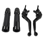 Black Extendable Brake Clutch Levers Grips Set for Suzuki DL1000 (2002-2023)