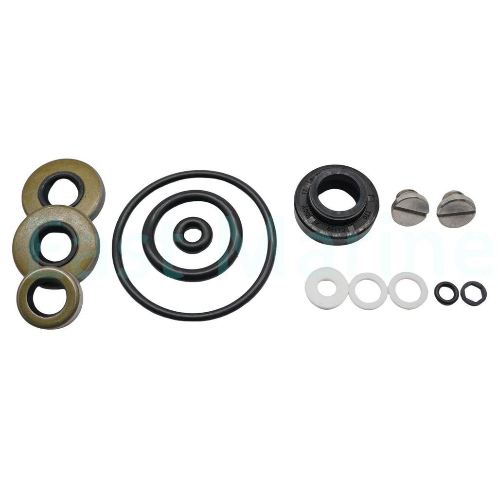 Lower Gearcase Seal Kit with Drain Screws for Johnson Evinrude 9.9 15 HP (396350)