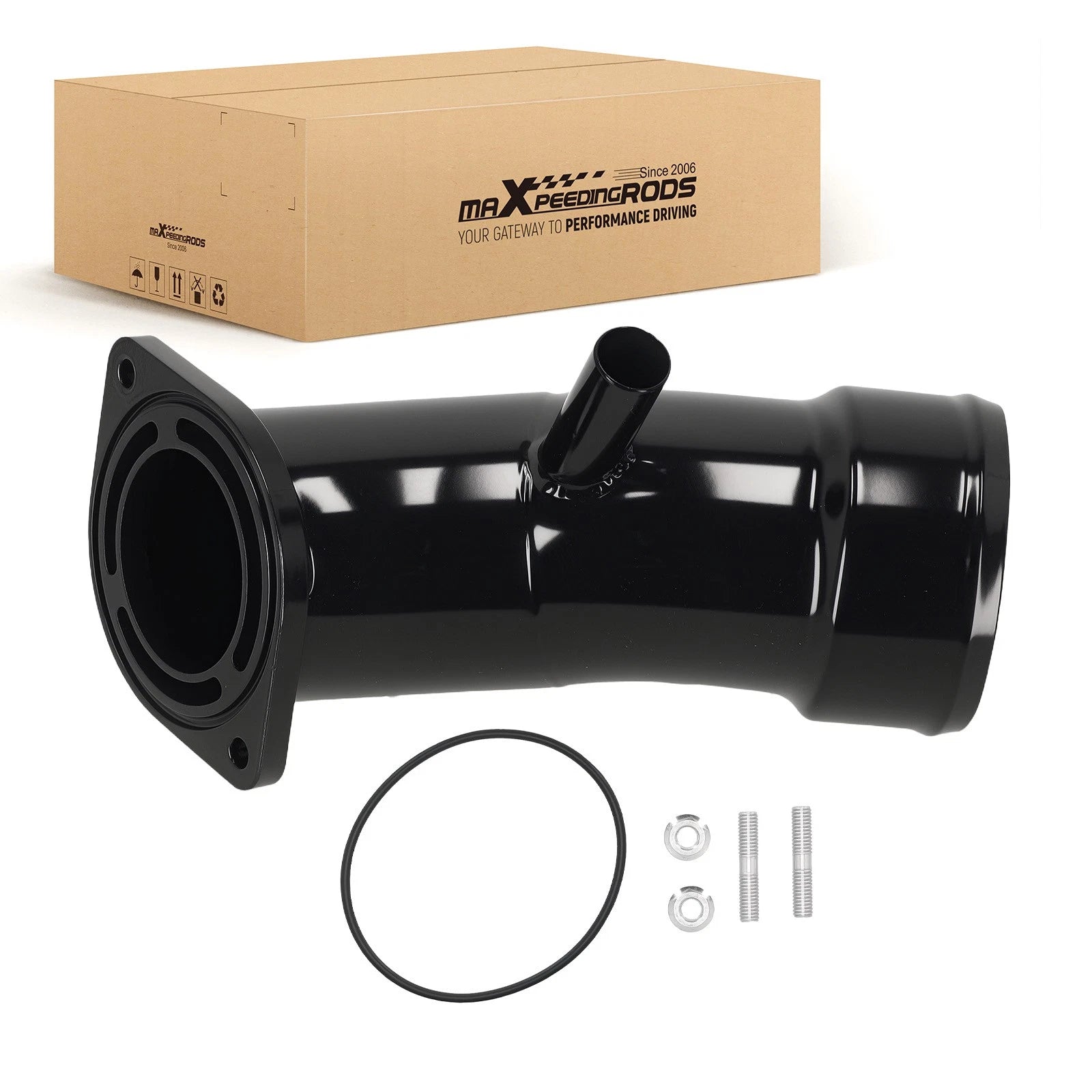 3.5" Turbo Intake Horn Kit for GM 6.6L L5P Duramax (2020–2024) Black