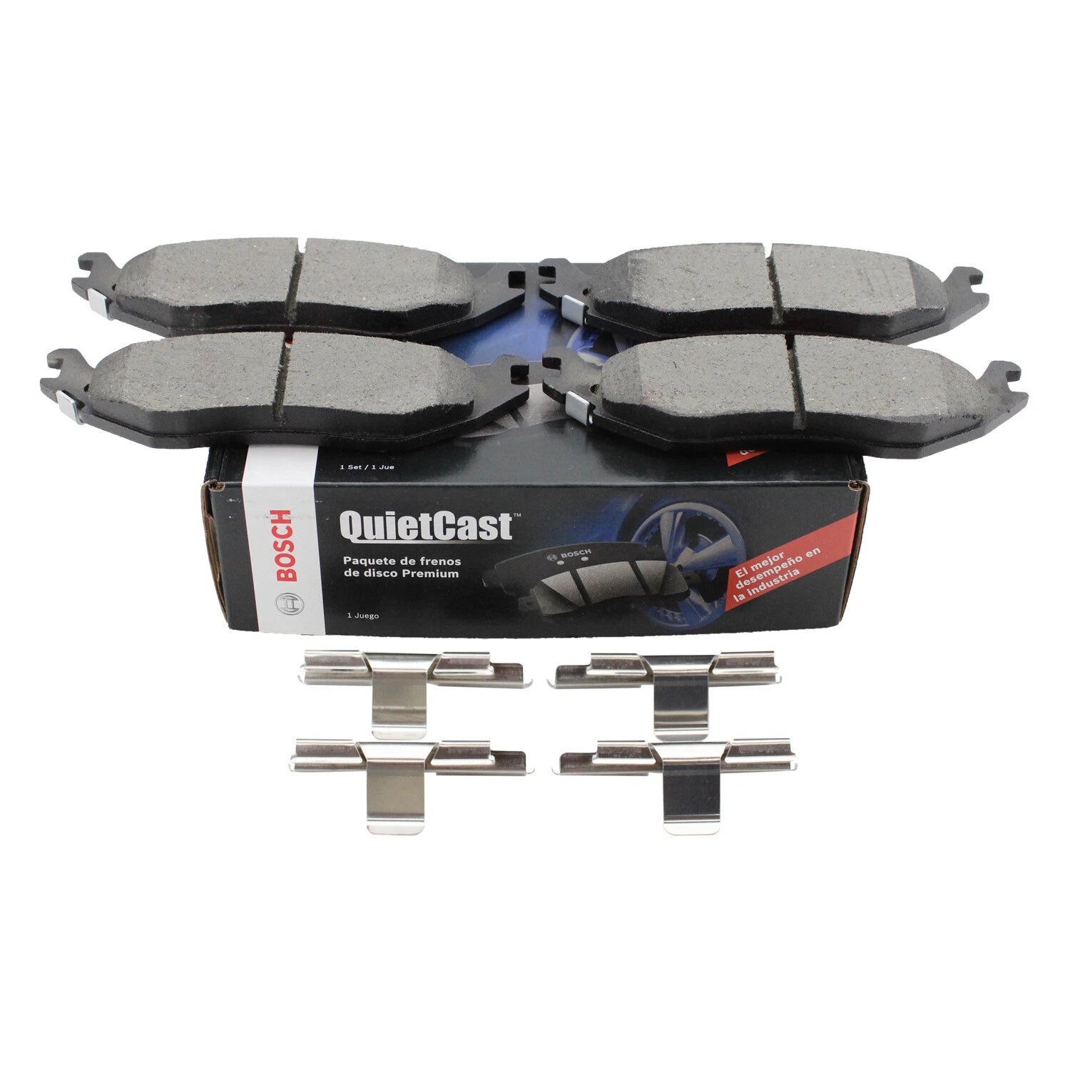 Set of 4 Bosch QuietCast Rear Ceramic Brake Pads for Dodge Ram 1500
