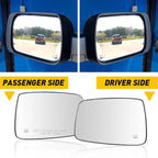 Set of 2 Mirror Glass for Ram 2500 1500 (2010–2022) Left Right Heated
