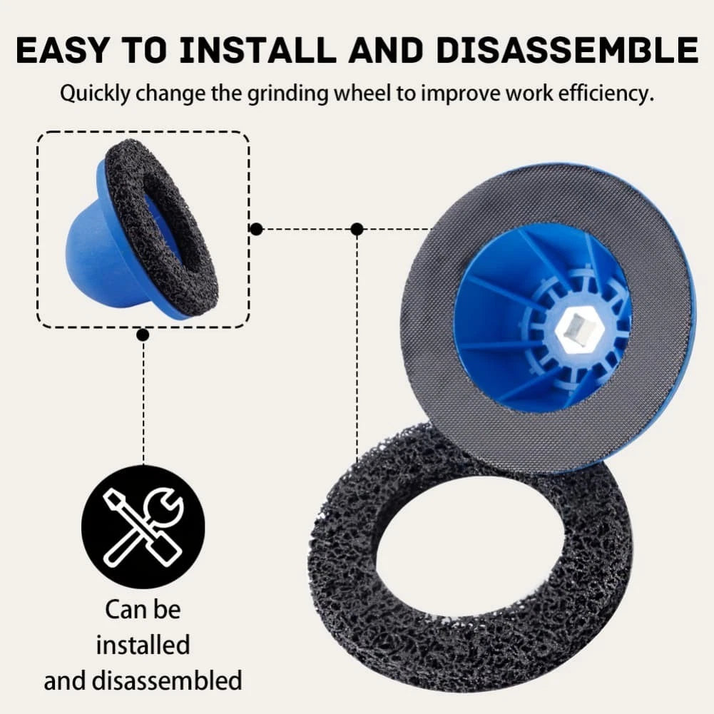 Wheel Hub Polishing Tool for 1/2 Inch Drive (Up to 1500 RPM)