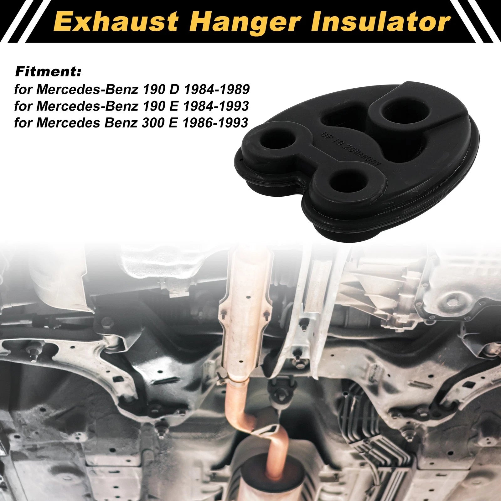 Muffler Exhaust Hanger for Mercedes-Benz 190D (1984–1989) 2014920116 Rubber