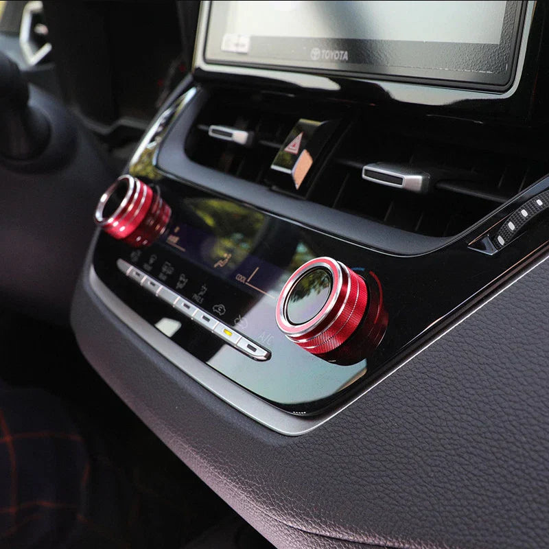 2 x Air Condition Knob Button Ring Cover Decor Toyota Corolla Cross (2022–2022)