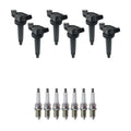 Set of 6 Ignition Coils & NGK Platinum Spark Plugs for Camry Sienna RX300 (1997–2006)