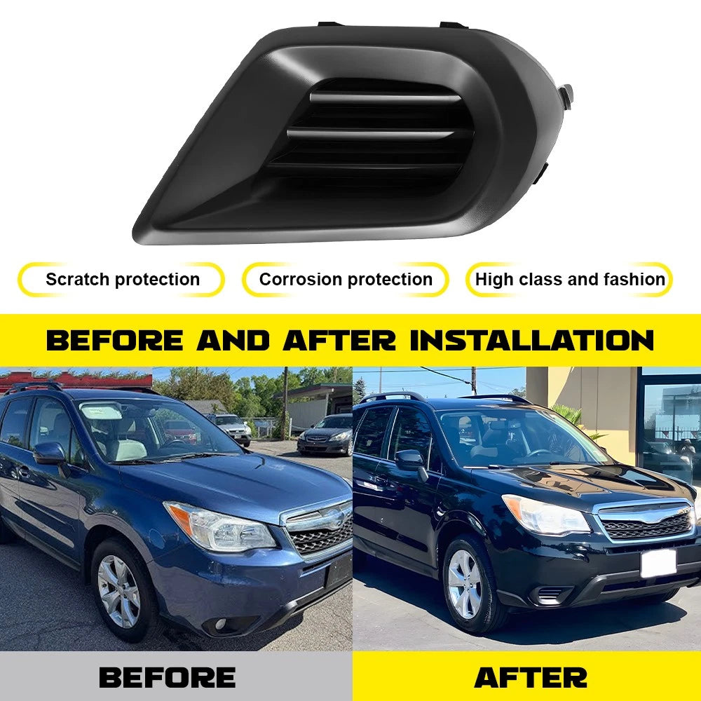 Fog Light Cover for Subaru Forester (2014–2016) Front Right Textured Black