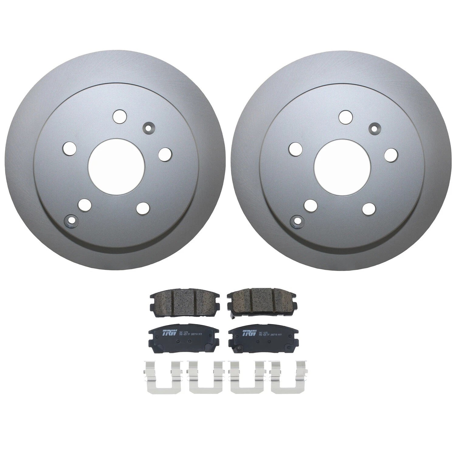 Rear Brake Kit 303mm Rotors & TRW Pro Ceramic Pads for Chevy Equinox GMC Terrain (2010–2017)