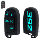 Cyan 392 Silicone Remote Key Fob Shell Cover for Jeep (2014–2025)