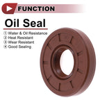 Set of 2 Oil Seal Rotary Shaft Seal FKM Rubber 20x47x8mm for Various Models