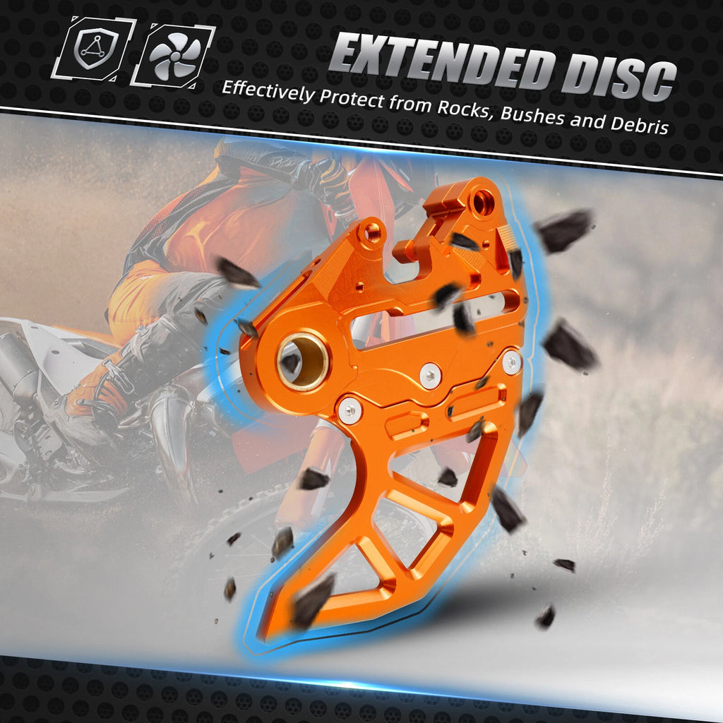 CNC Rear Brake Disc Guard for KTM 250 300 500 EXC F XCW TPI (2004–2023)