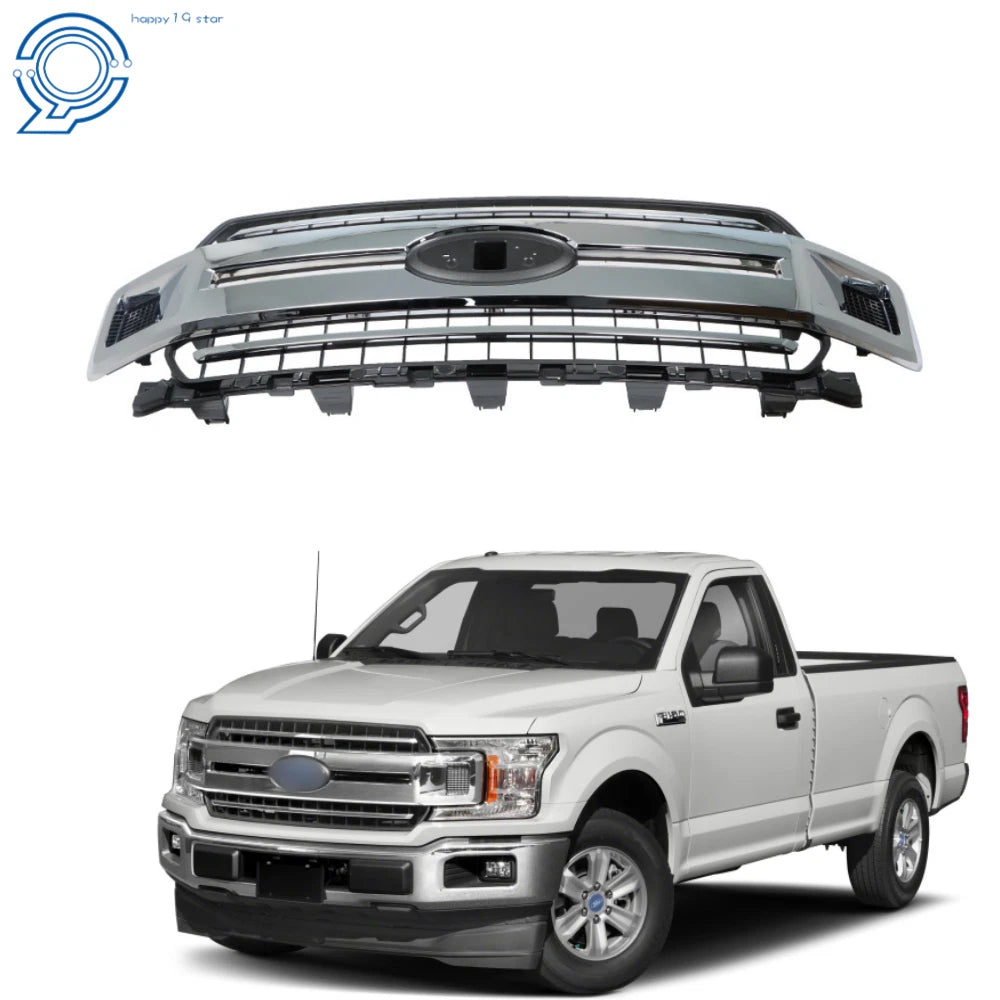 Front Radiator Grille Assembly Chrome for Ford F-150 (2018–2020) Jl3z-8200-ea